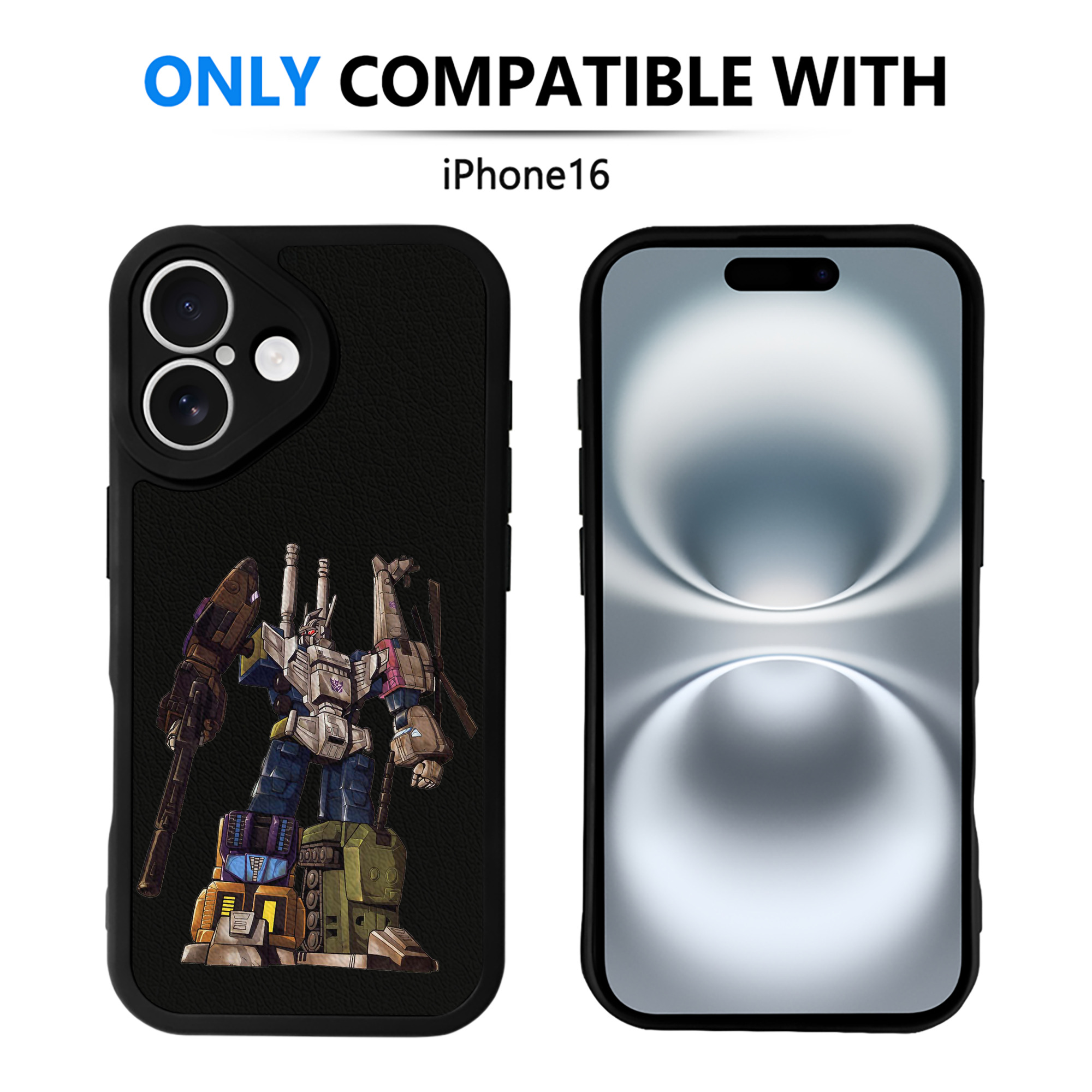 （画像用）  【iPhone 16シリーズ対応】シリコンスマホケース（レザー調） 材質：シリコン